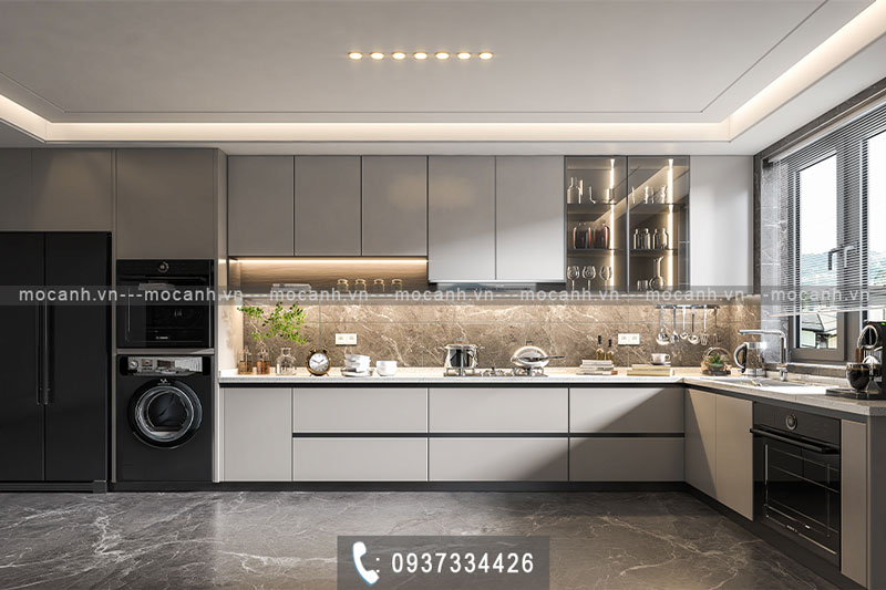 nội thất bếp đẹp đầy sáng