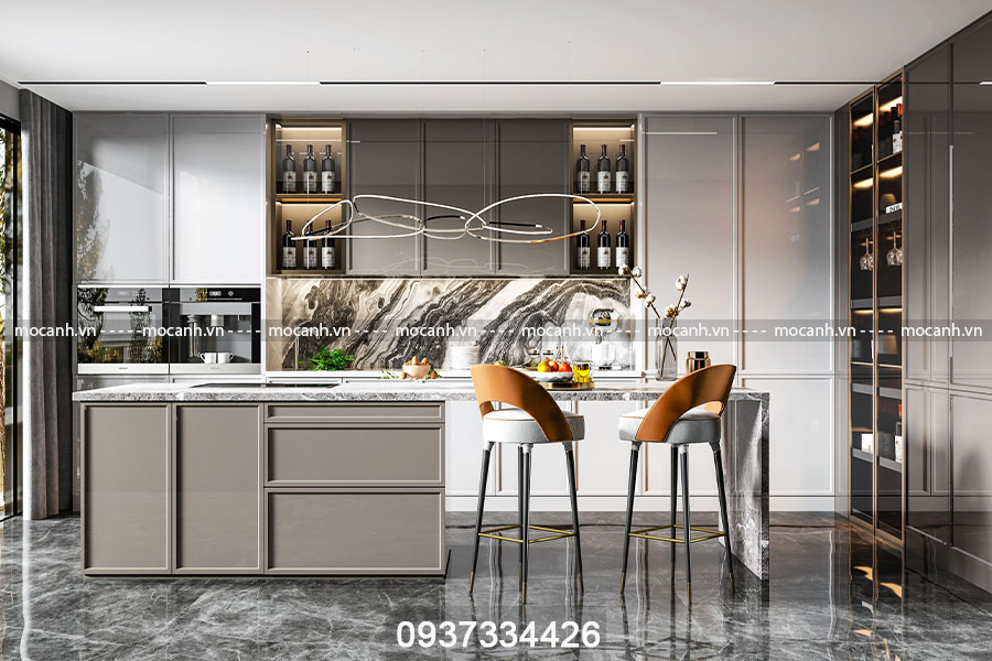 Tủ bếp acrylic bóng gương là một lựa chọn thời trang và là một sự đầu tư thông minh cho không gian sống.