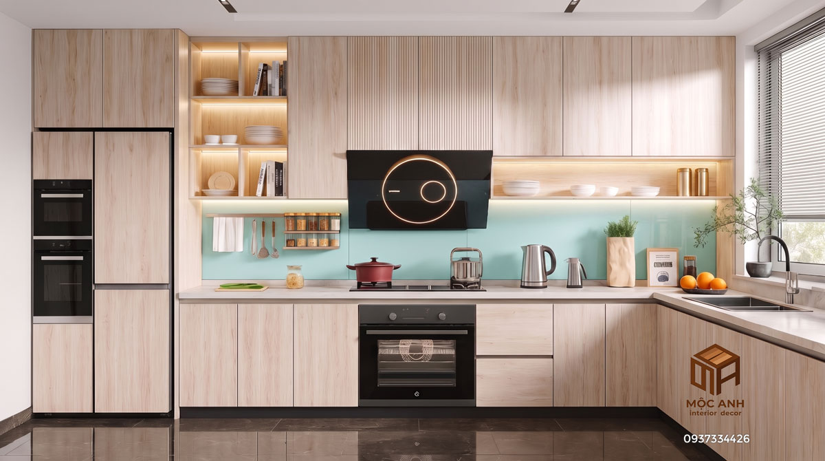 Tủ bếp Laminte cao cấp, bền đẹp