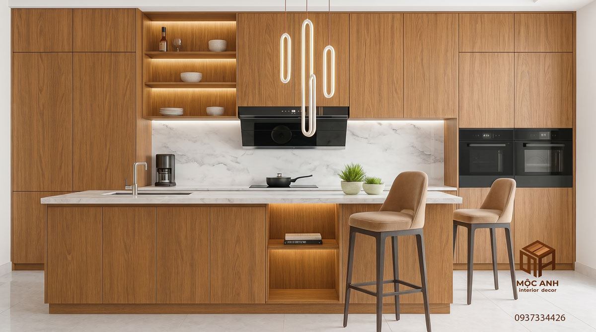 Tủ bếp Laminte cao cấp, bền đẹp